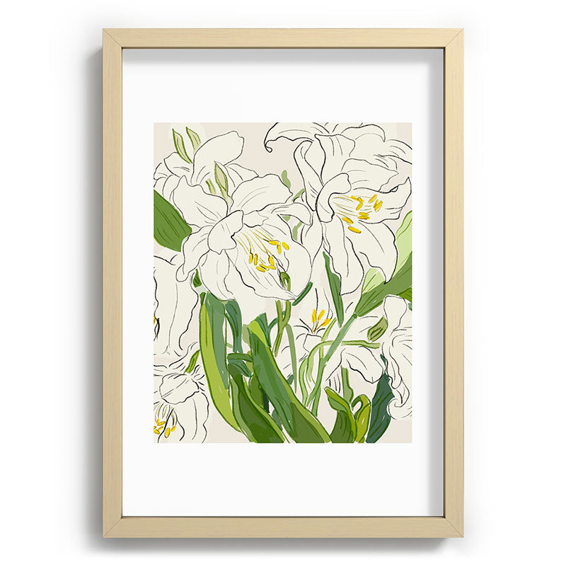 Garden Lilies  Framed Art Print