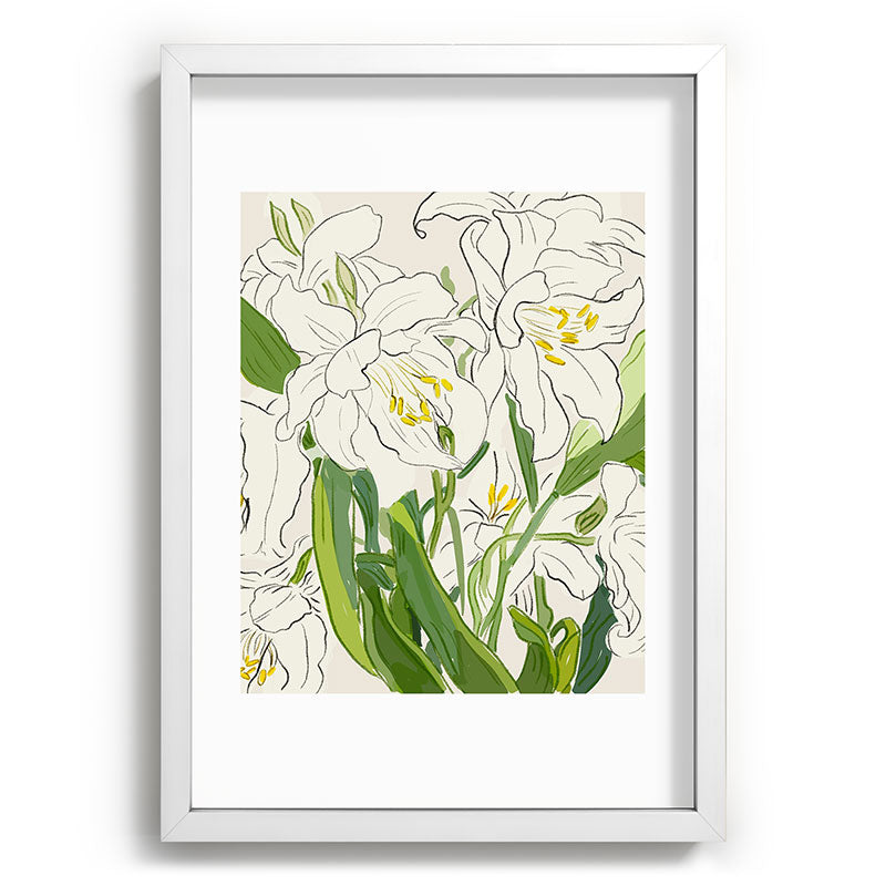 Garden Lilies  Framed Art Print