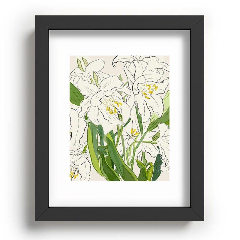 Garden Lilies  Framed Art Print