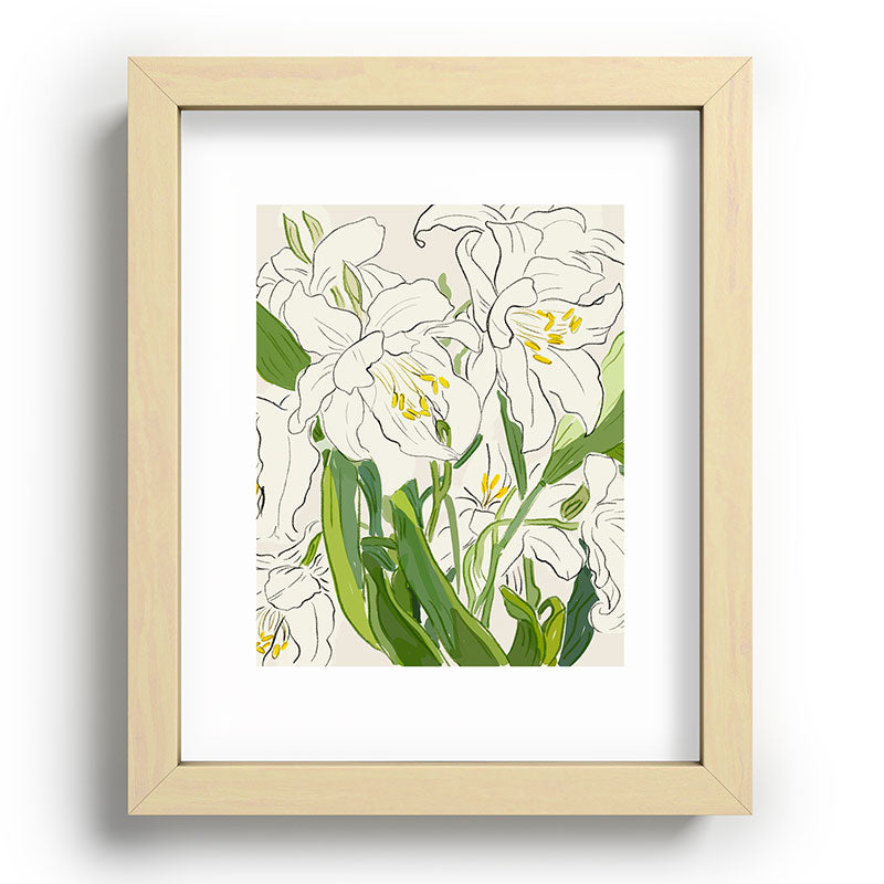 Garden Lilies  Framed Art Print