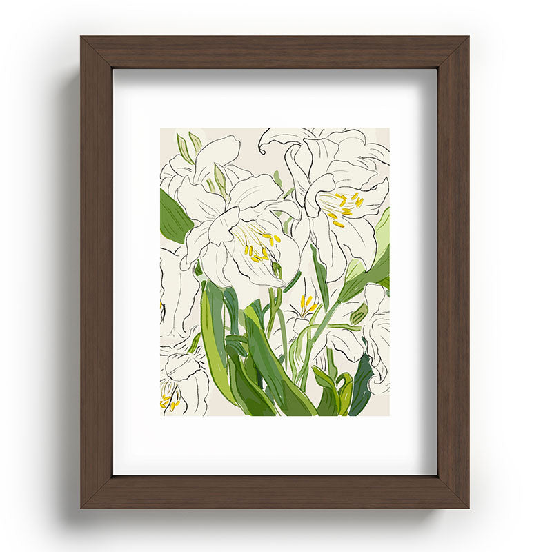 Garden Lilies  Framed Art Print