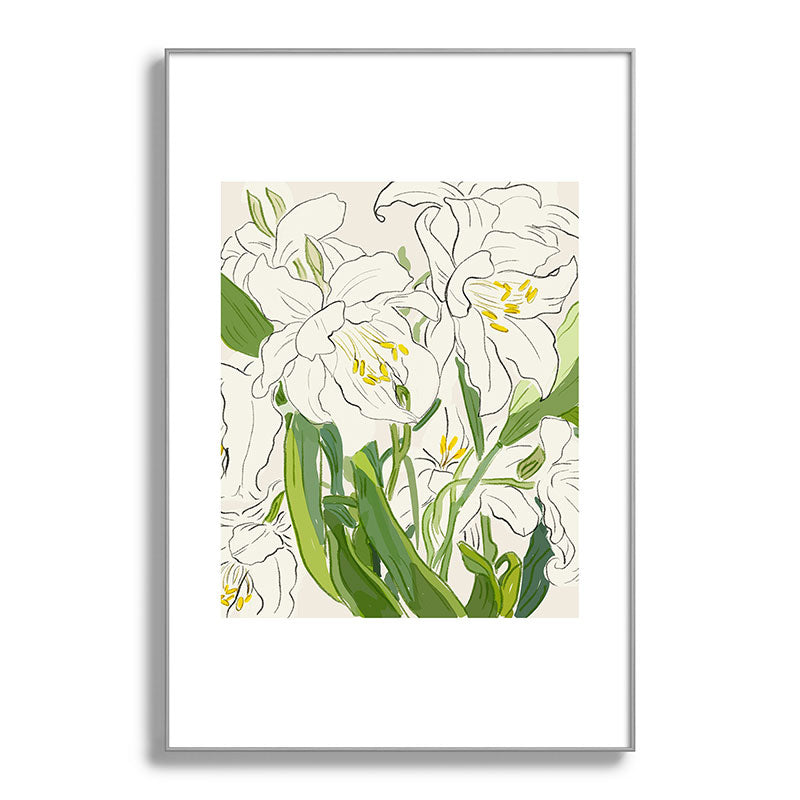 Garden Lilies  Framed Art Print