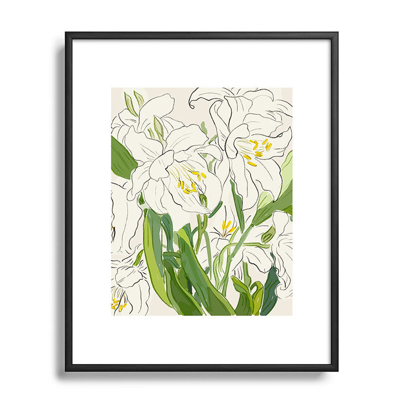 Garden Lilies  Framed Art Print